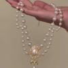 Palace Style Baroque Pearl Choker Necklace Double Layer Bridal Jewelry Accessories  Gift S