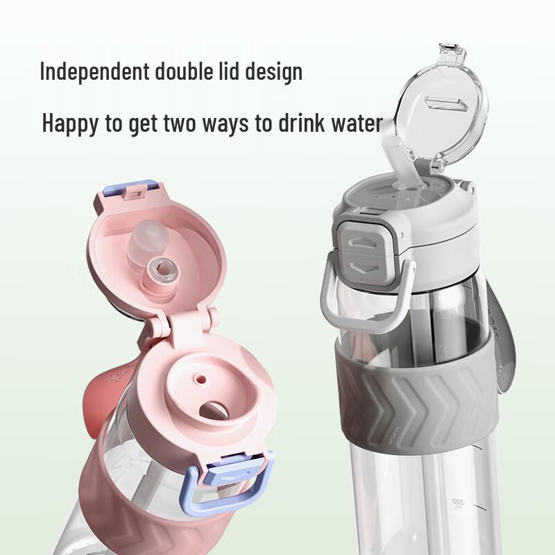 LOCK&LOCK Dual-Drink Portable Sport Water Bottle