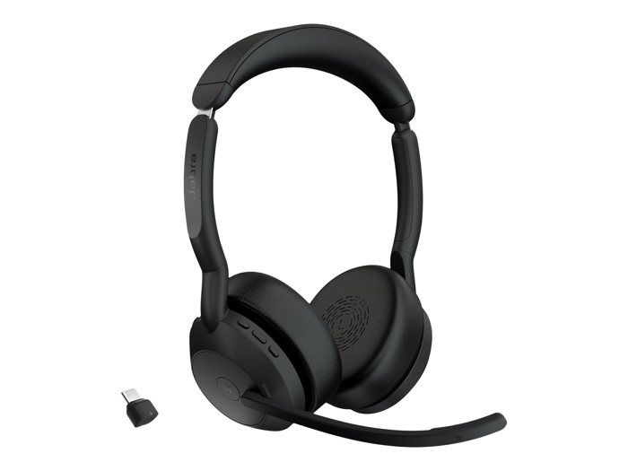 Micro-casque - bluetooth - sans fil - usb-c - jabra - jabra evolve2 55 ms stereo - micro-casque