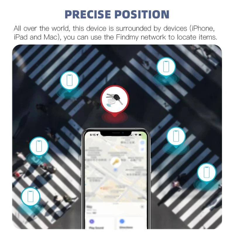 Мини Bluetooth трекер для приложения Apple Find My Смарт-метка Ребенок Домашнее животное Автомобиль GPS трекер Локатор Устройство напоминания об утере