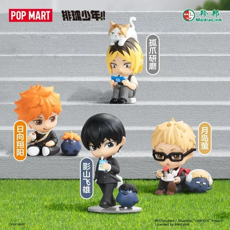 POPMART HAIKYU!! Серия 'Вне площадки' Игрушки-сюрпризы Mystery Box Мешок-угадайка Милая кукла Аниме Фигурка Действия Подарок на День Рождения