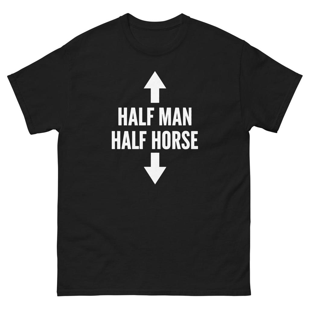 Half Man Half Horse Shirt and kids tshirt Funny Arrow Graphic Tee Sarcastic Centaur Humor Clothing