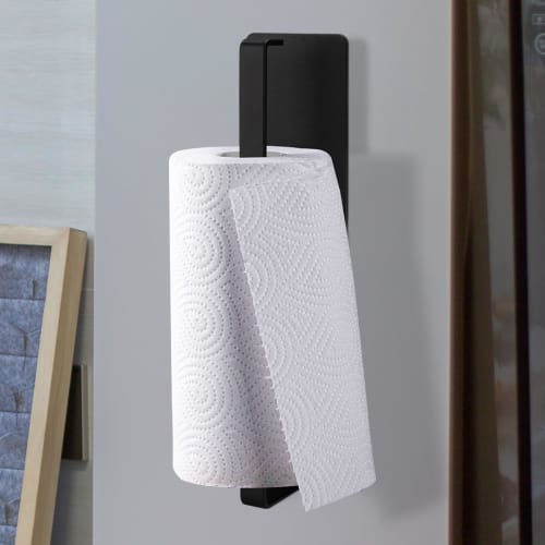 UMJCWELL Magnetic Paper Holder/Towel Rack, Kitchen Magnetic Towel Hanger, Wide, Matte Finish, Strong Magnet, Convenient for Refrigerators, Washing Mac