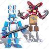 Горячая Классическая Кино Фигурка Fnaf Кукла Fnaf Пять Ночей Кошмарная Чика Фокси Золотой Бонни Медведь Фигурка Действия Детали Строительные Блоки Игрушки