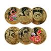 2025 New Year Of The Snake Commemorative Coins Chinese Zodiac Medals 3D Relief Coins Collectibles New Year Coins