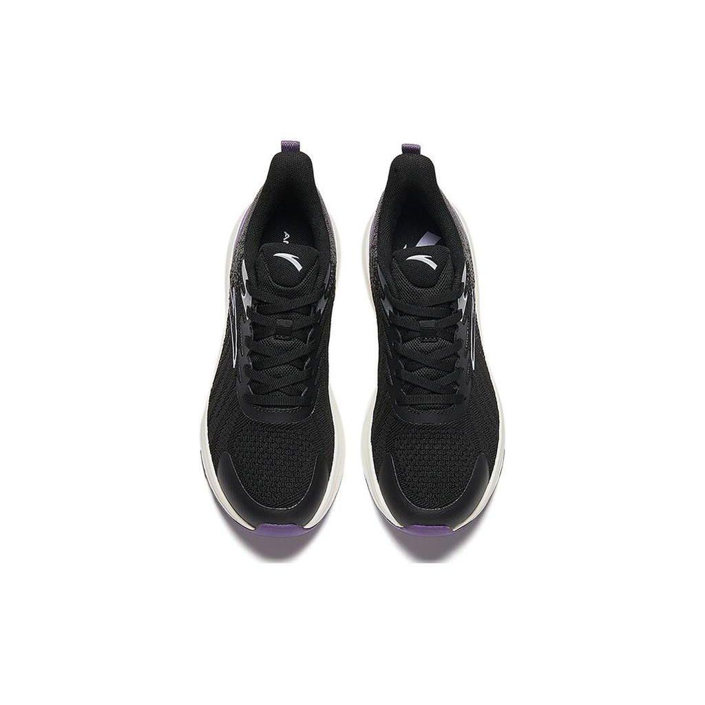 Anta Comfortable Versatile Durable Low-Top Running Shoes Women Sneaker Black Purple 122345538-5