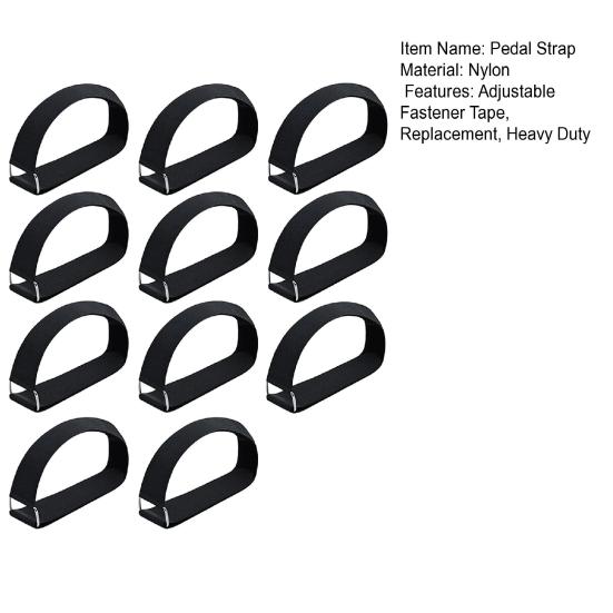 2/4/6/8/10 шт. Эллиптический тренажер для ног, педаль, ремень, регулируемая застежка, металлическая пряжка, нескользящий сменный ремень для ног