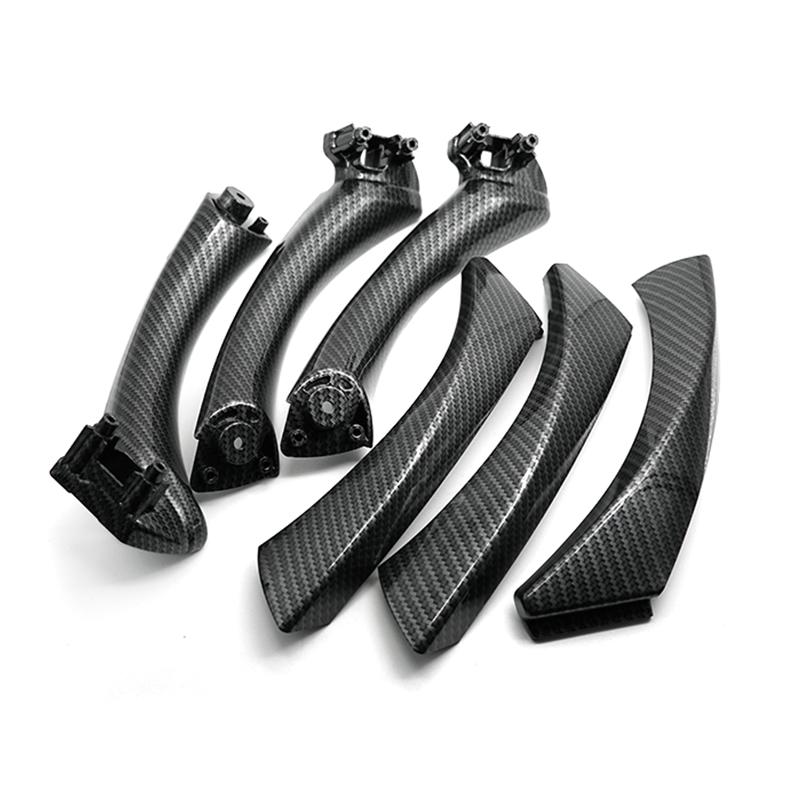 Автомобильные аксессуары, карбоновый стиль, внутренняя дверная ручка, сменный чехол для BMW 3 серии E90 E91 E92 316 318 320 325