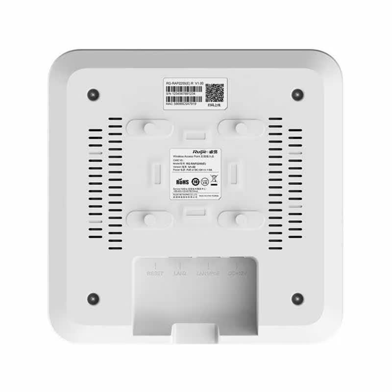 Ruijie RG-RAP2200(E)V2 AC1300 Gigabit Dual-Band Ceiling-Mount Wireless AP (CN version)