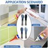 4 Pieces Smoothing Finisher Metal Caulking Spreaders Carbon Steel Caulk Removal Tools Grout