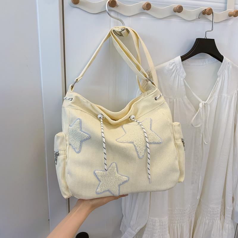 Сумка через плечо из вельвета цвета стыка, женская сумка, трендовая простая модная холщовая сумка большой емкости