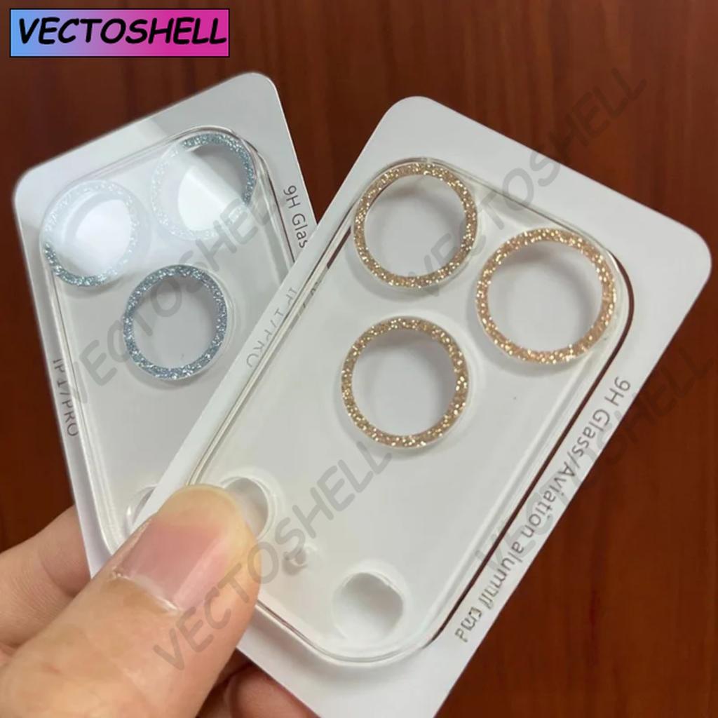Glitter Camera Lens Glass For iPhone 17 Pro Max 17 Air Diamond Rear Camera Lens Protector Cover for iPhone17Pro Max Lens Glass