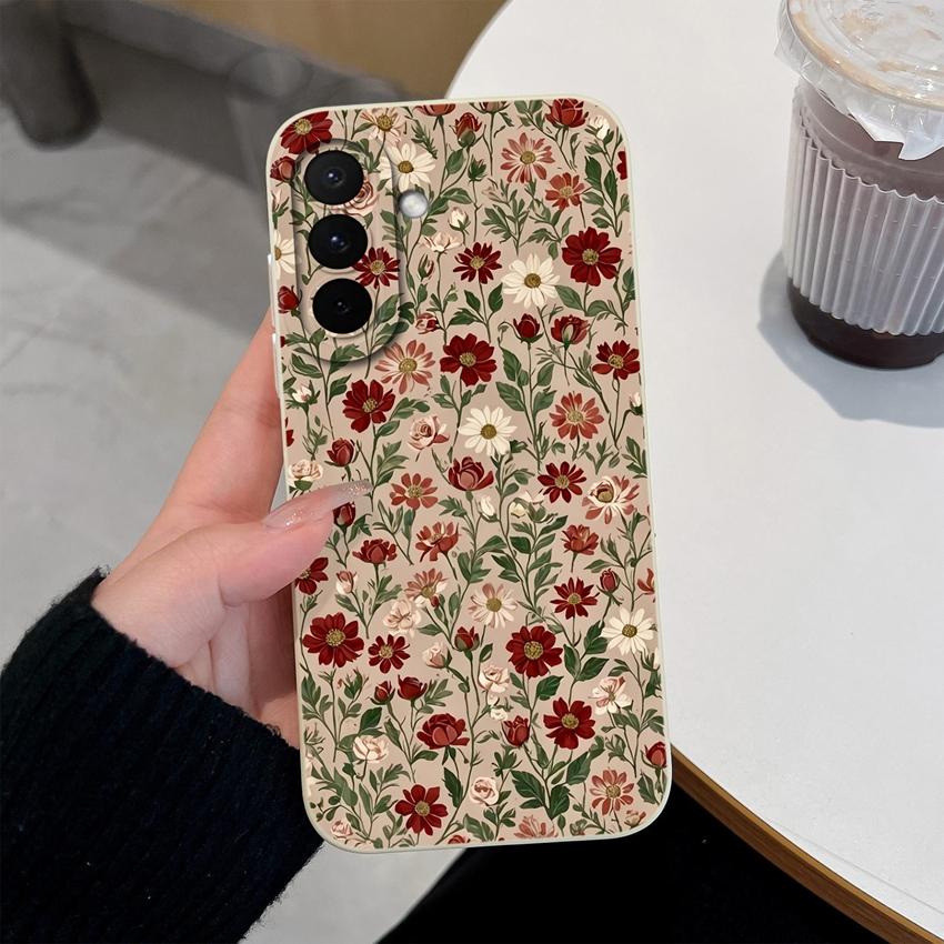Для Samsung M47 A31-A37 A71-A73 Чехлы для телефонов Цветочные и природные принты Ударопрочные Премиум Защита от царапин Легкие Защита камеры Прочный корпус