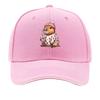 Cute Capybara Strawberry Sweater Holding Bubble Tea Sandwich Baseball Cap Unisex Women Sun Cap Outdoor Workouts Hat