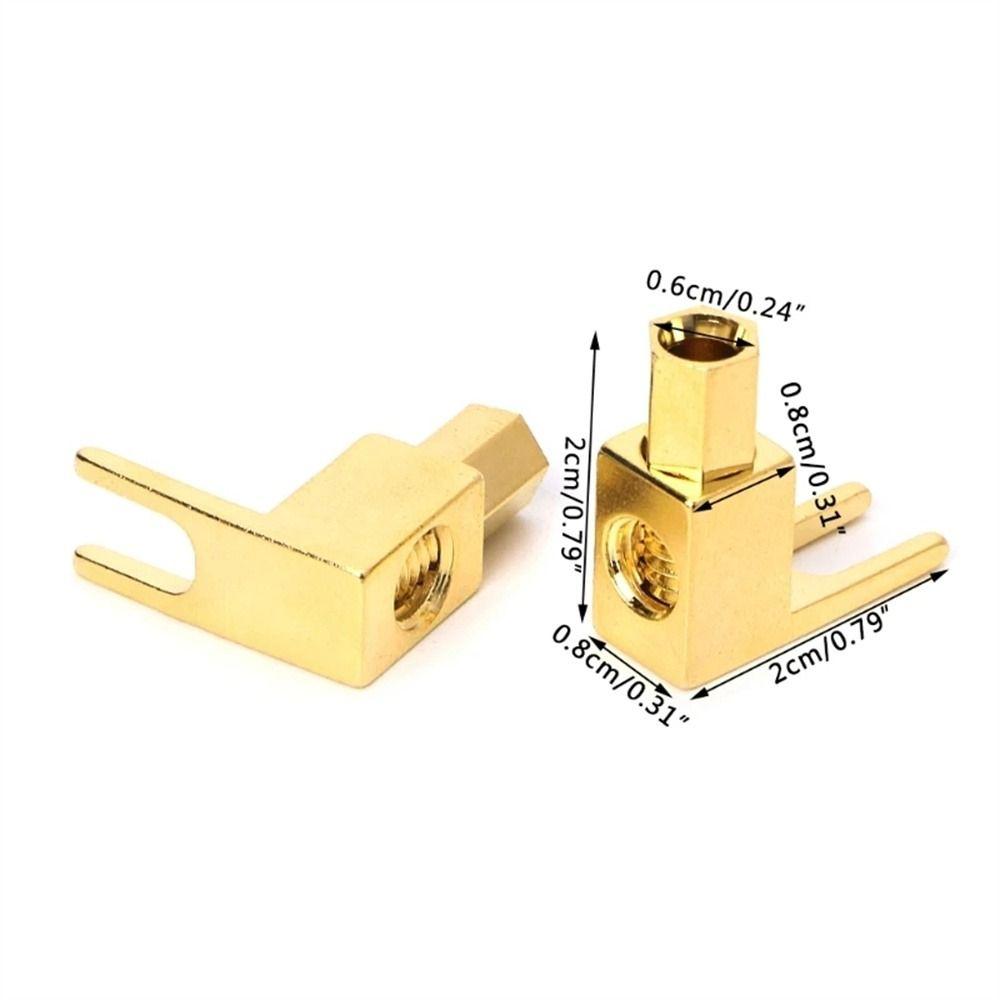 Y Type Speaker Cable Connector Spade Plug Connector Plug Banana to Spade Adapte U Spade Connector