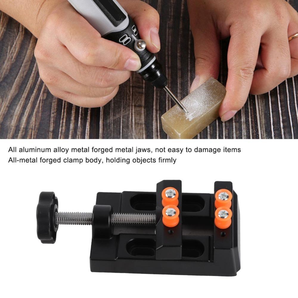 Mini Flat Clamp Milling Clamping Table Aluminum Alloy Table Vise Watch Repairing
