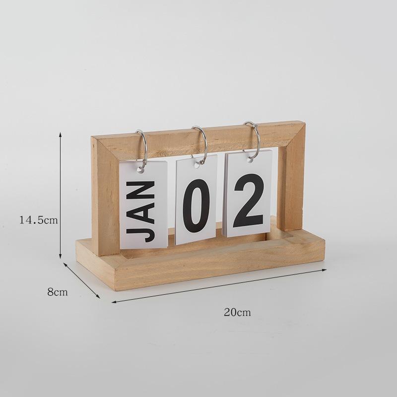 Деревянный настольный календарь своими руками в минималистском стиле для гостиной, офиса, украшения стола, вечный календарь, домашний декор, подарок