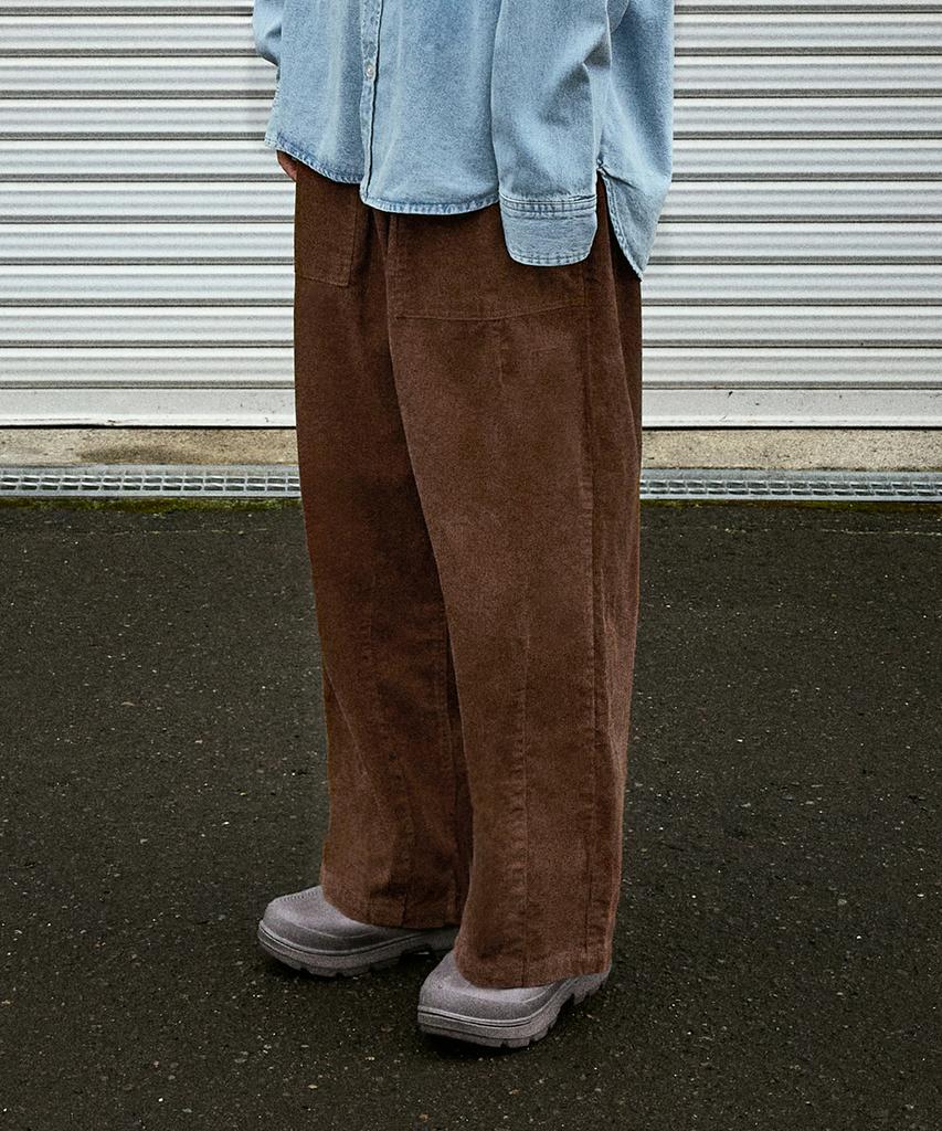 MINIMALPROJECT Fatigue Balloon Corduroy Pants Mpt110 [Brown]