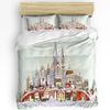 Castle Window Desk Moon Cat Book Witch Room Duvet Cover 3pcs Bedding Set Home Textile Quilt Cover Pillowcases No Sheet