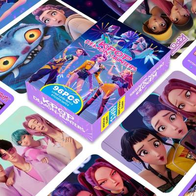 96 шт. Kpop Карты Охотник на демонов Аниме Периферия Фотонаклейки Косплей Игровая карта Коллекционировать Фотографии Классическая Игрушка Аниме Коллекционный Набор