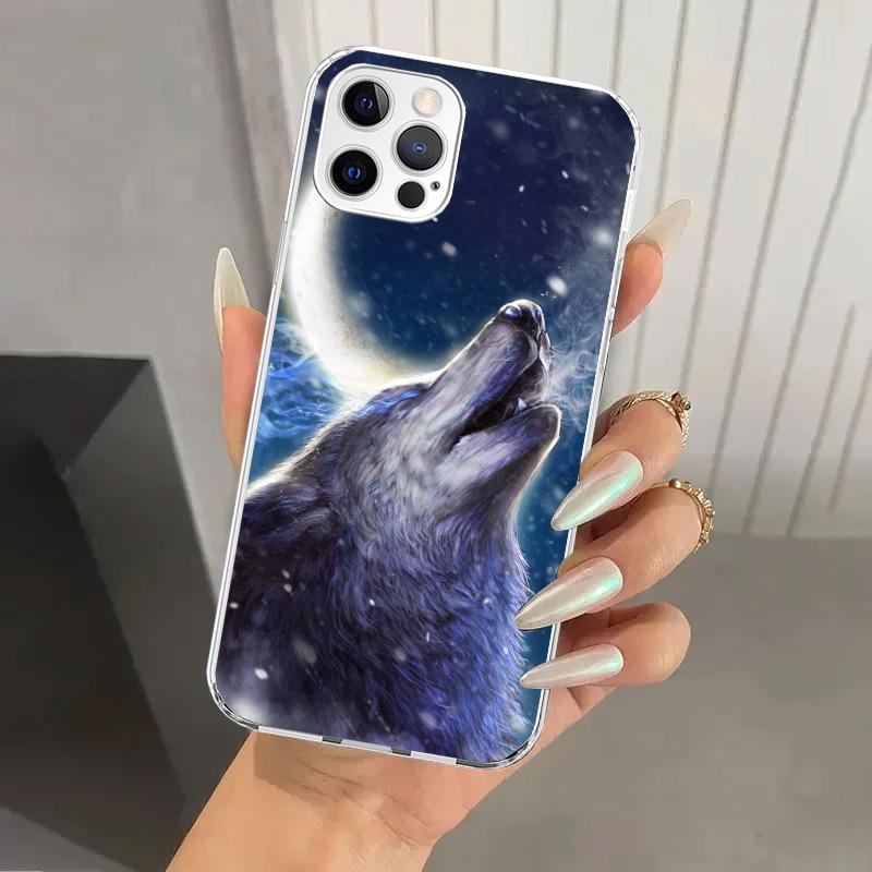 Чехол для телефона 'Злой Животный Волк Яростный' для Iphone 17 Air 16 15 Plus 14 13 Mini 12 11 Pro Max 16E 7 8 SE 2020 Мягкий Funda Печатный Корпус