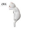 3D Relief Cat Ornament Light Switch Sticker, Decorative Resin Wall Plate Cover, Cute Animal Unique Home Interior Accents Stickers, Peel And