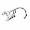TLXT Kitchen Wall-Mounted Dual-Handle Faucet