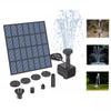 Solar Panel Powered Water Feature Pump with Nozzles Solar Fountain Pond Pump Kit Solar Fountain for BirdBath Garden Small Pond