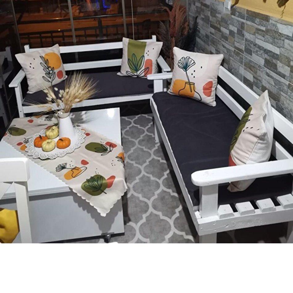 Декоративная наволочка из 4 предметов с цифровой печатью 43 x 43 см