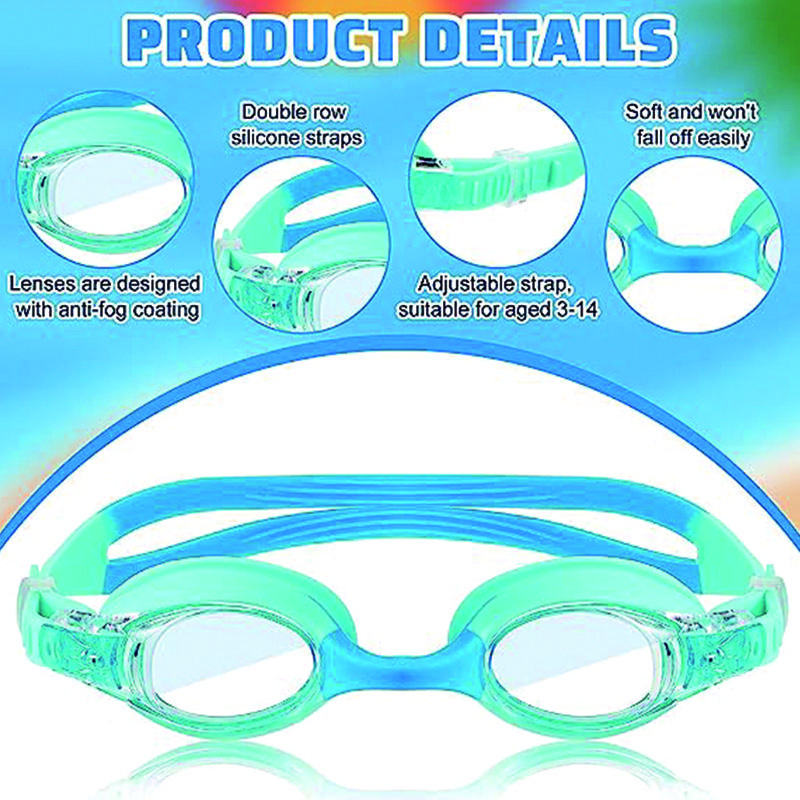 Водонепроницаемые противотуманные очки для плавания, УФ-детские профессиональные цветные линзы, детские очки, очки для плавания, очки Gafas Nata