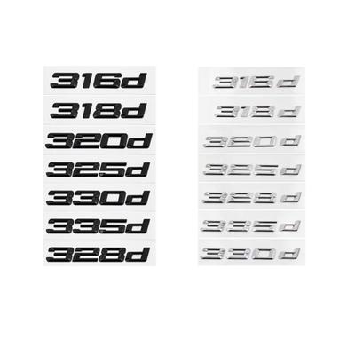 3D ABS 316d/i 318d/i 325d/i 328d/i 330d/i 320d/i Эмблема Буквы Наклейка Багажник Автомобиля Значок Для E90 E46 E36 F30 F31 Аксессуары