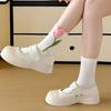 5Pairs Breathable Mid Tube Socks Thin Socks for Women Cute Tulip Flower Socks  Lady