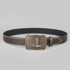 Western Cowboy Cowhead Belt - Retro Punk Style for Men
