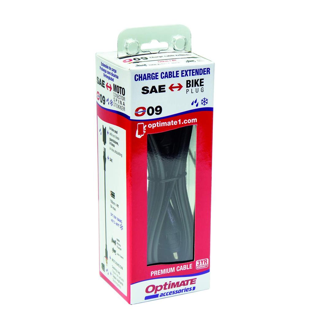 TECMATE Cigarette/DIN Cable [Part Number] O-09, SAE#9, Official Japanese Product