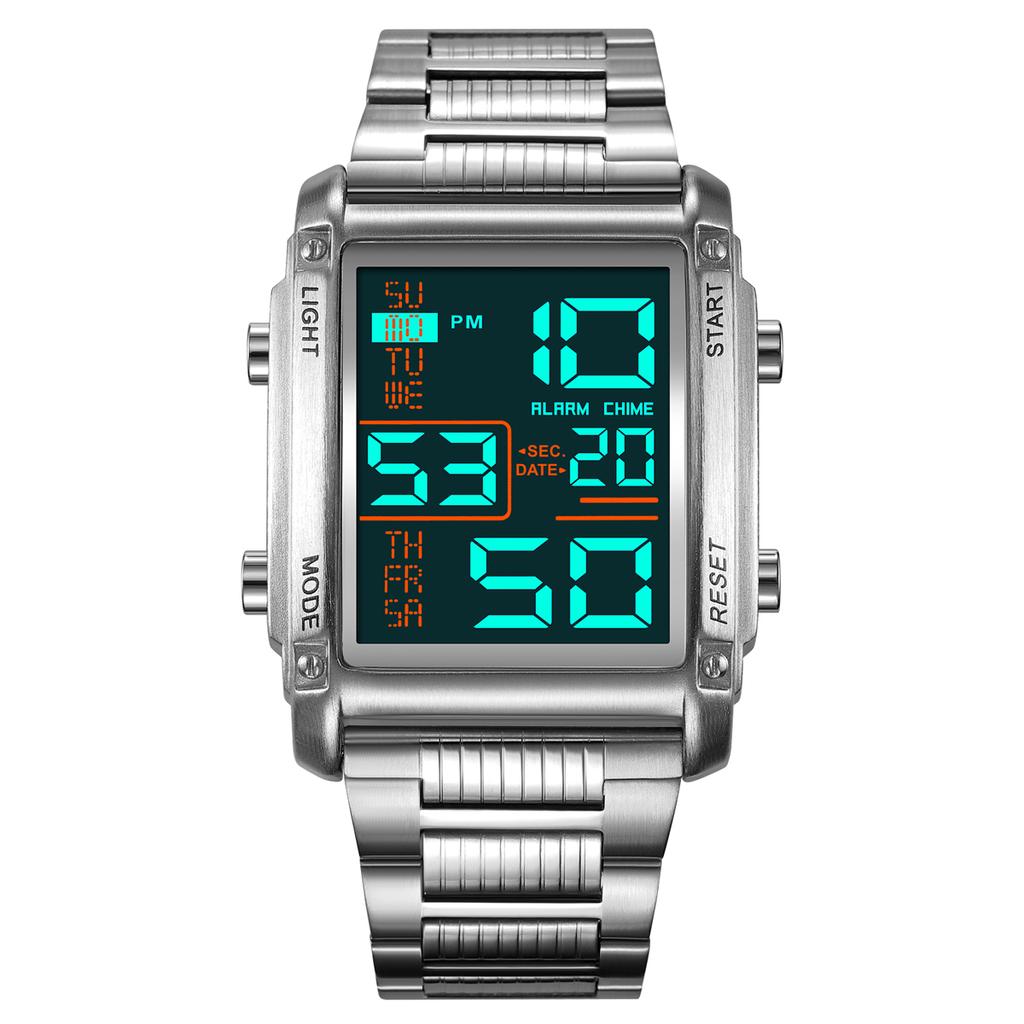 Skmei Часы для мужчин, Новое поступление, оригинальные модные спортивные повседневные цифровые часы, водонепроницаемые 30 м из нержавеющей стали, будильник недели, EL Light, мужские наручные часы