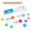 Children Wooden Math Toy Digital Operation Cards Block Game Montessori Educational Toys Teaching Aids for Kids Early Learning