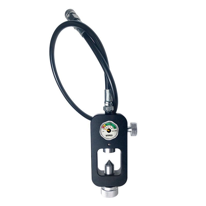 Подводный кислородный баллон, клапан для накачивания, конвертер для акваланга, небольшой адаптер для накачивания акваланга 30 * 13,5 * 4 см