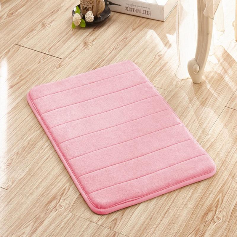 Soft And Plush Memory Foam Bathroom Rug With Shock-absorbing Non-slip Design