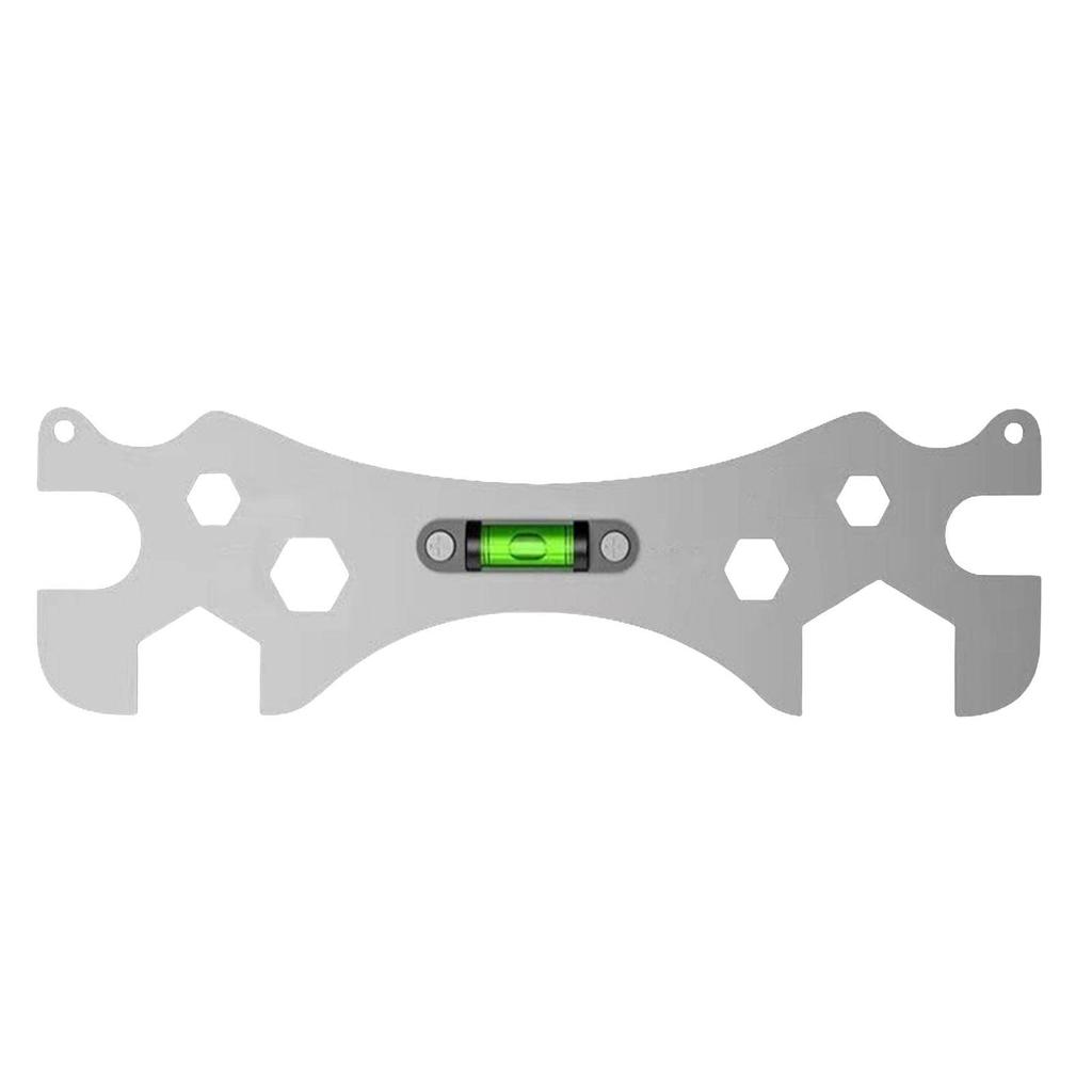 Multifunctional Bathroom Wrench Incurved Angle Levelling Wrenches Universal Shower Faucet Repair Wrench Portable Stainless Steel Wrench Tools