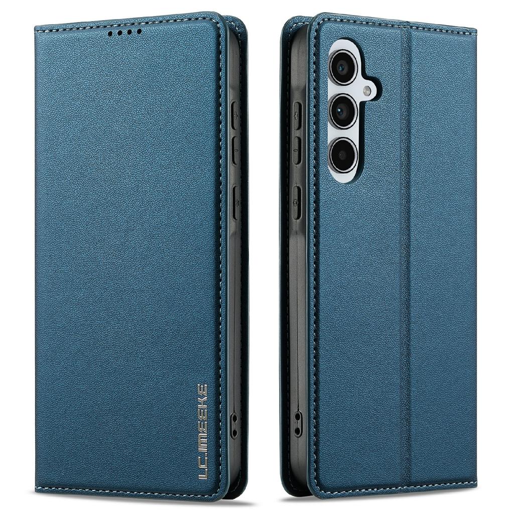 LC.IMEEKE L1 Series for Samsung Galaxy S25 FE Case PU Leather Wallet Stand Protective Phone Cover