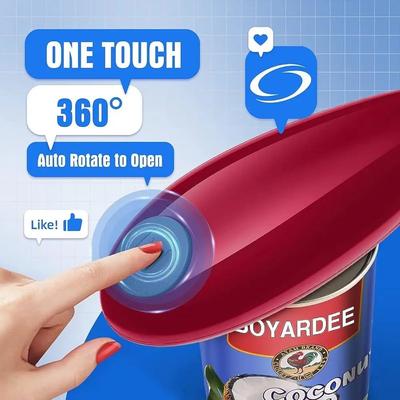 Электрический консервный нож Креативный открывалка для бутылок Простой бытовой многофункциональный автоматический консервный нож с гладким краем Кухонные гаджеты