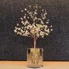 Natural crystal raw stone wire-wrapped fortune tree ornament Living room tabletop office desk wishing tree decoration stand