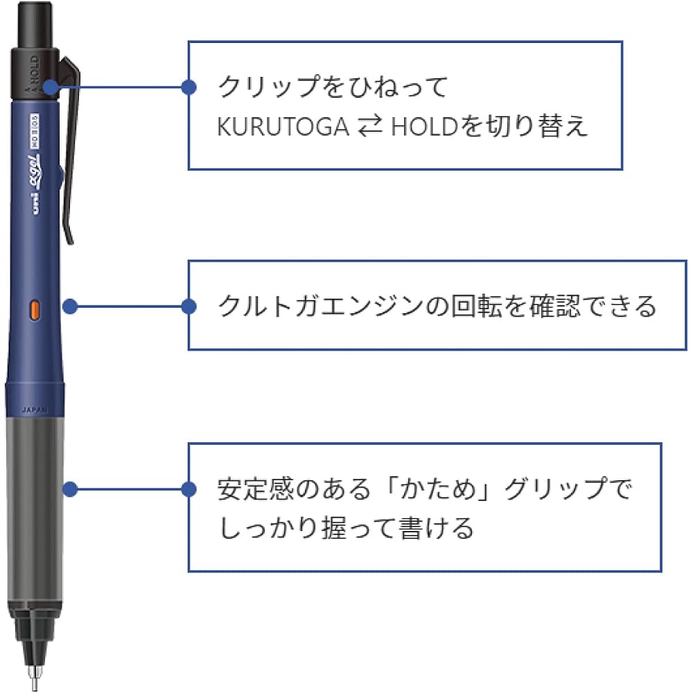 Механический карандаш Mitsubishi Pencil Alpha Gel 0.5 Switch Черный M51009GG1P.24