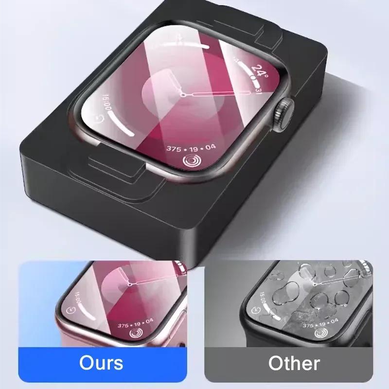3шт керамическая пленка инструмент для установки для Apple watch Ultra 9 8 7 49мм 45мм 41мм Защитная пленка для экрана для iwatch 10 6 5 46мм 44мм 40мм 42мм