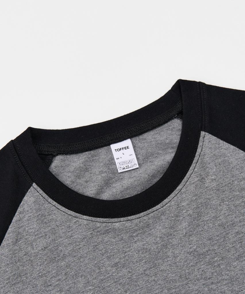 TOFFEE Minimal Raglan Long Sleeve (Black)
