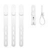 10Pcs Silicone Cable Ties Organizer Management Cord Reusable Organizer with High Elasticity Adjustable Anti-Lost