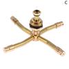 1Pc 2/3/4 Arm 360°Automatic Rotary Whirling Sprinkler Garden Lawn Irrigation Watering Nozzle Spray Rotating Brass Sprayer