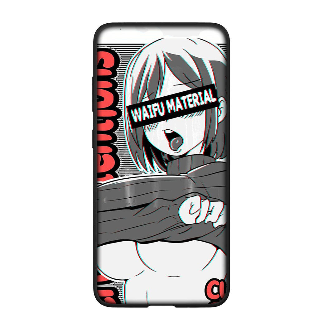 Чехол для Samsung Galaxy S25 S24 S23 iPhone 16 15 Xiaomi Redmi Note 14 13 12 16E X 11 Pro Max OPPO Moto Huawei Ahegao Harajuku Cartoon Girl Waifu Cover