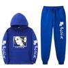 Мужской оверсайз комплект из худи и штанов Streetwear Повседневный образ с боковыми карманами