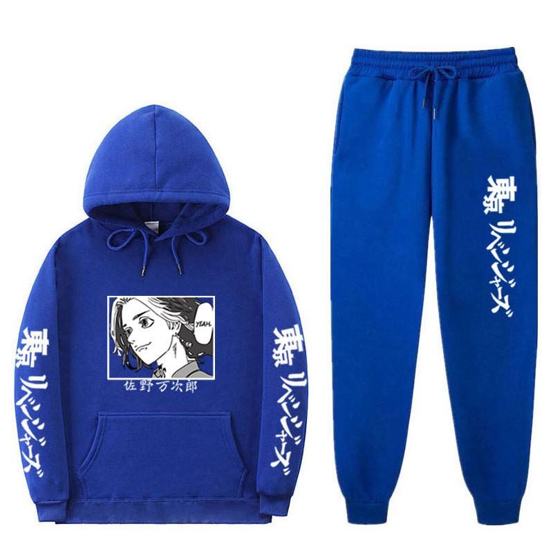 Мужской оверсайз комплект из худи и штанов Streetwear Повседневный образ с боковыми карманами